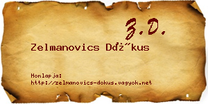 Zelmanovics Dókus névjegykártya